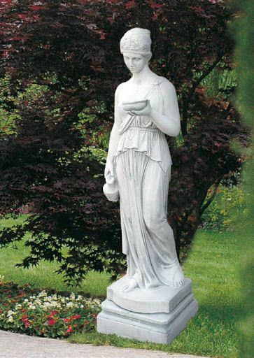 Large Hebe Goddess Of Youth Garden Statue For Sale