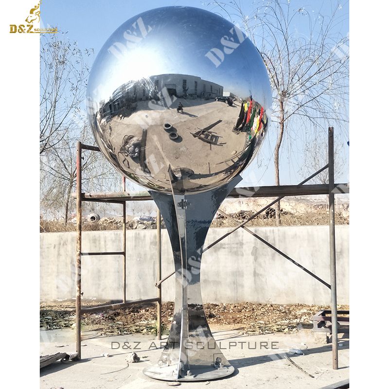 Outdoor Stainless Steel Mirror Ball Sculpture
