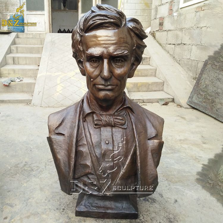 Bust of abraham lincoln head statue for sale