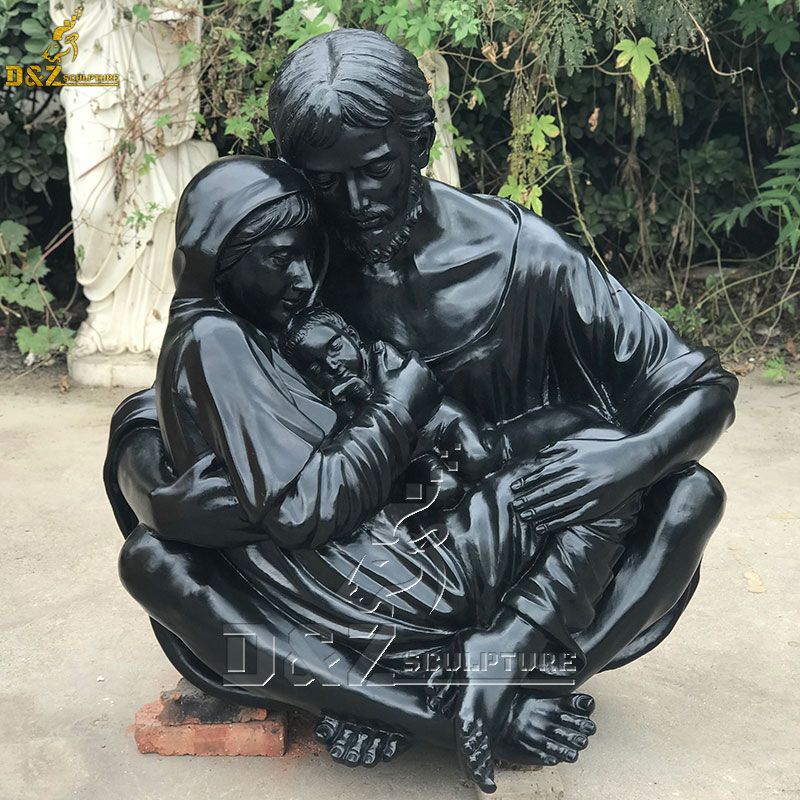 a quiet moment holy family statue
