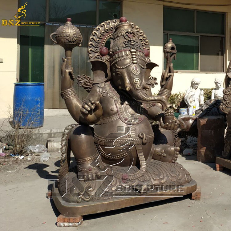 bronze lord ganesh statue