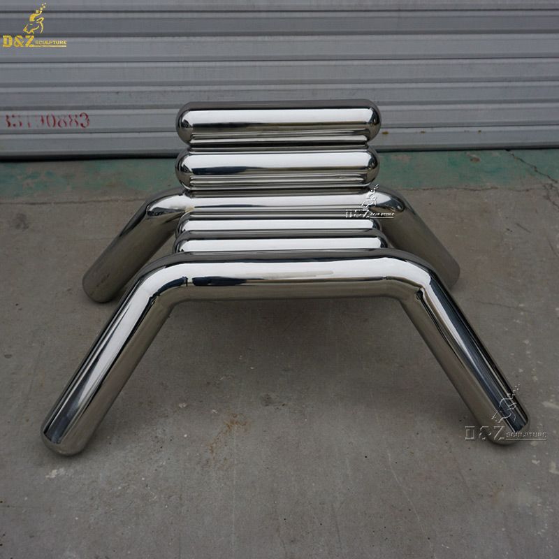 stainless steel modern outdoor armless chair for sale