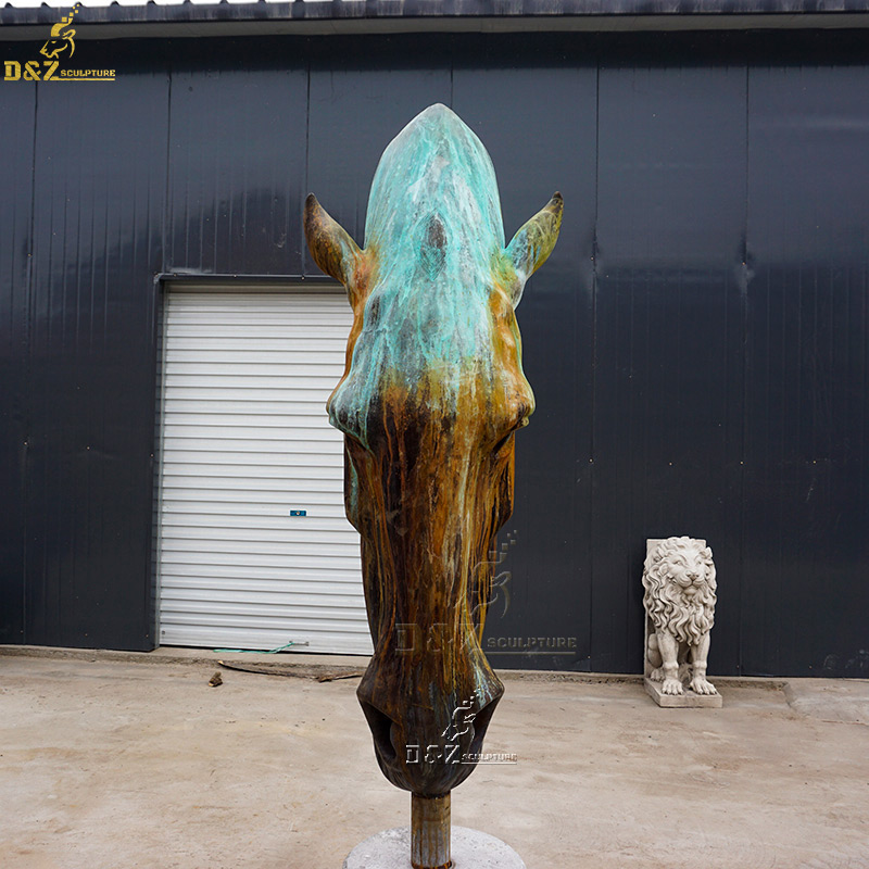 horse head bust statue
