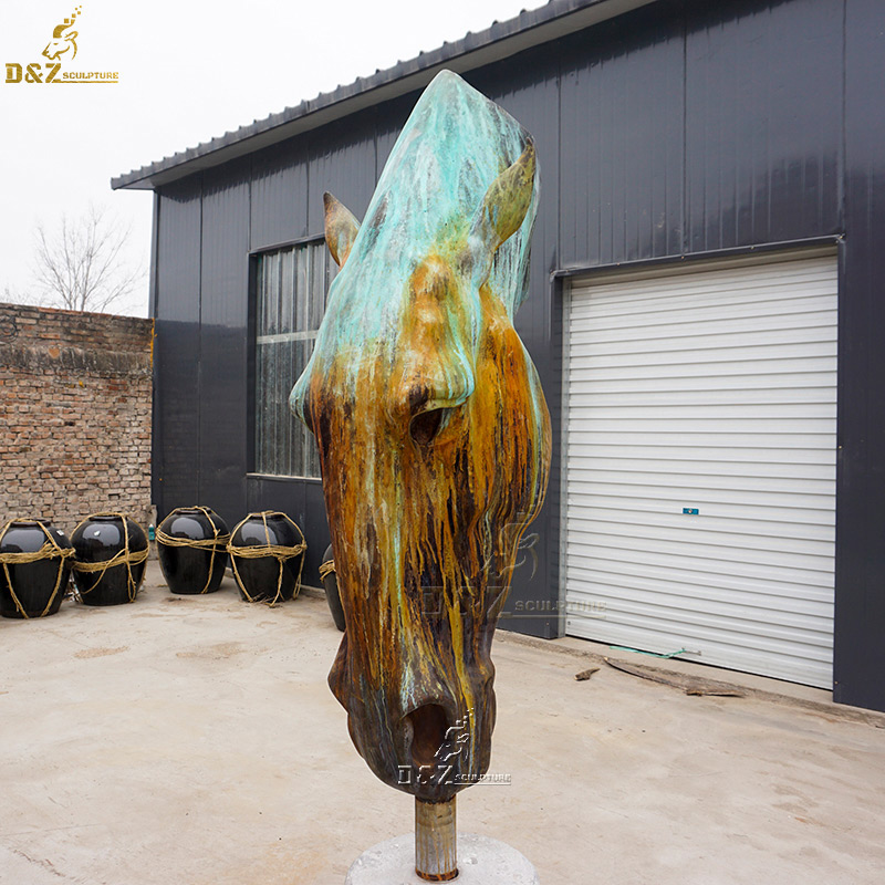 horse head statue decor