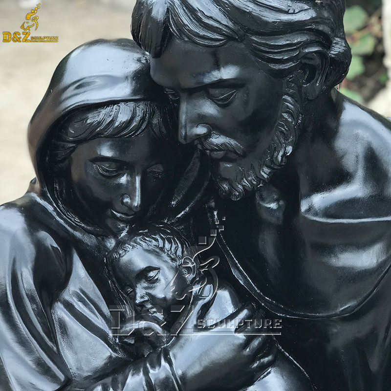 a quiet moment holy family statue