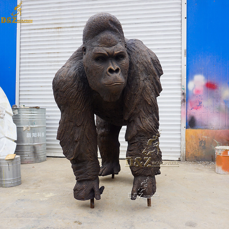 life size gorilla statue for sale