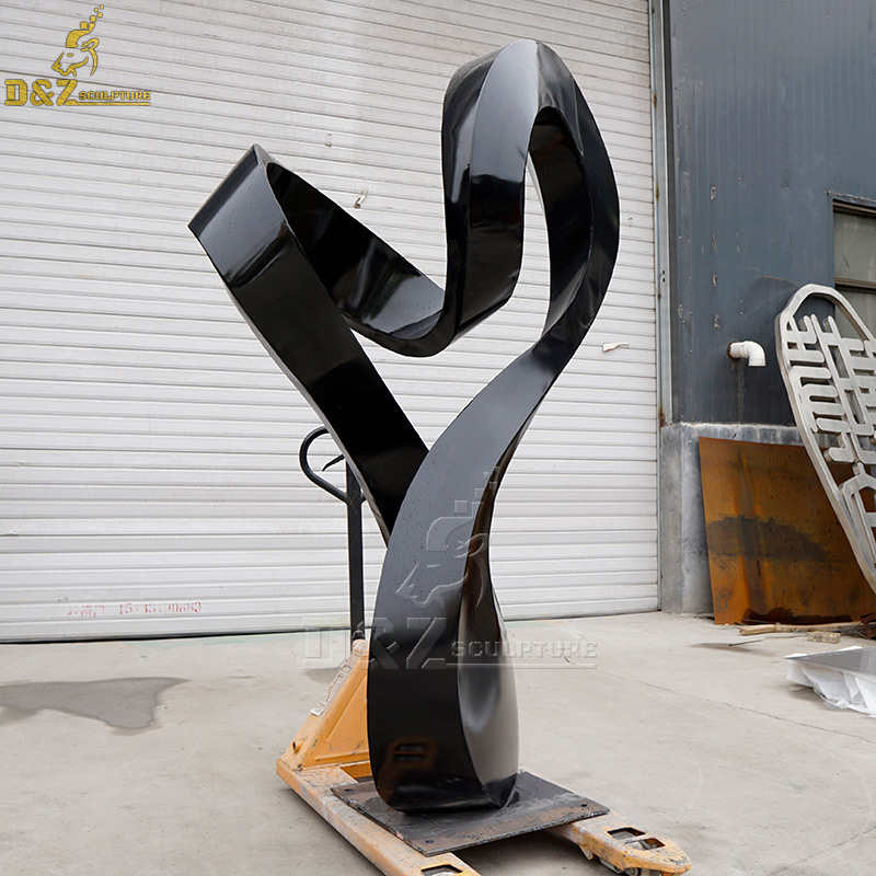 large stainless steel heart sculpture