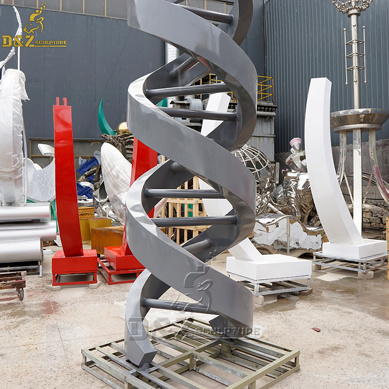 double helix statue