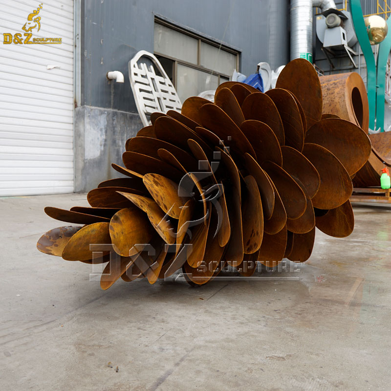 large metal pine cone sculptures for sale