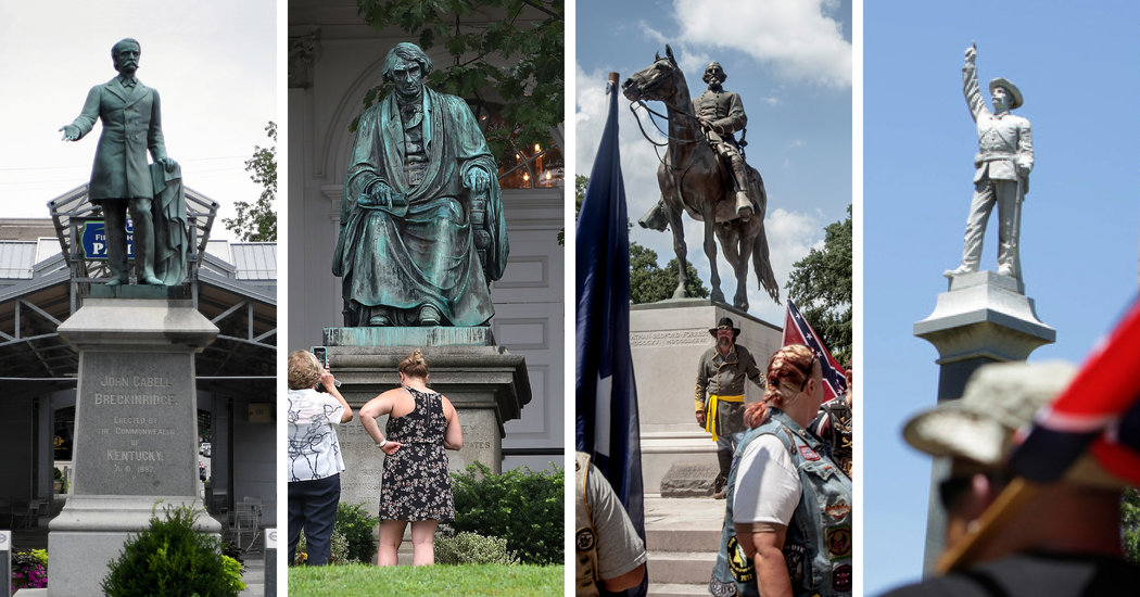 how many confederate statues are there