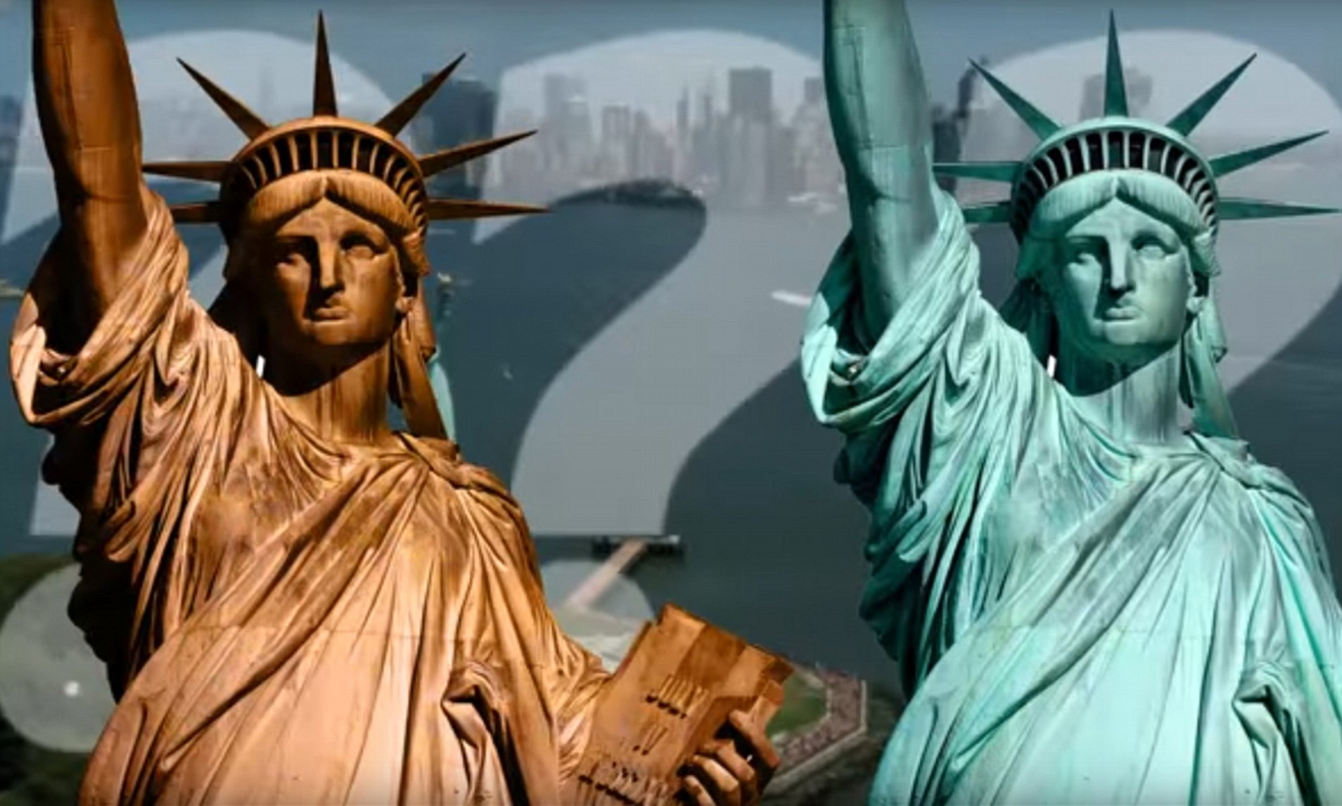 statue of liberty original color