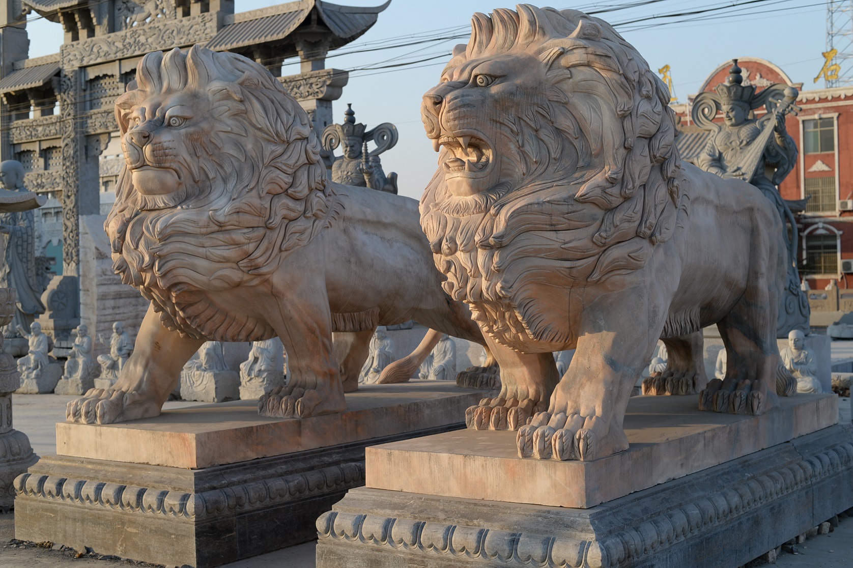 chinese stone lion statue introduction