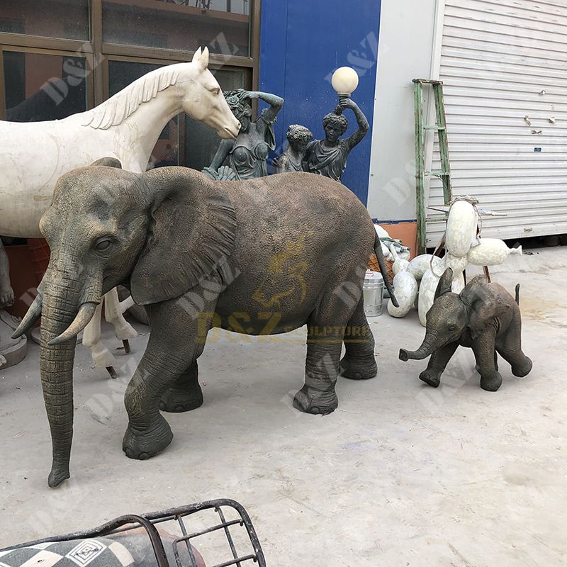 Fiberglass Life Size Elephant Statue