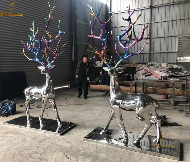 modern deer sculpture