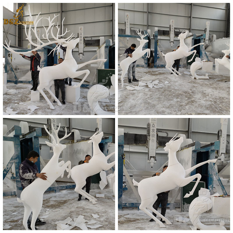 abstract deer sculpture