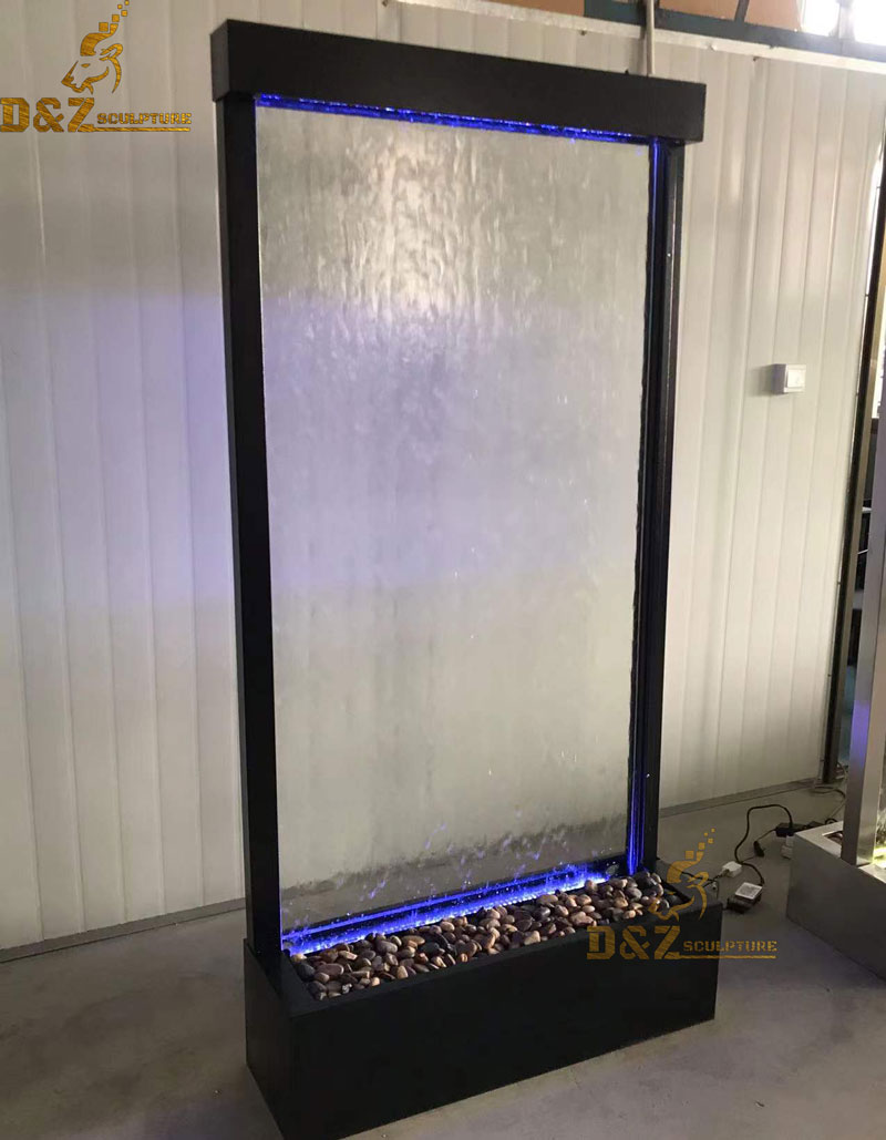 modern outdoor water wall fountain