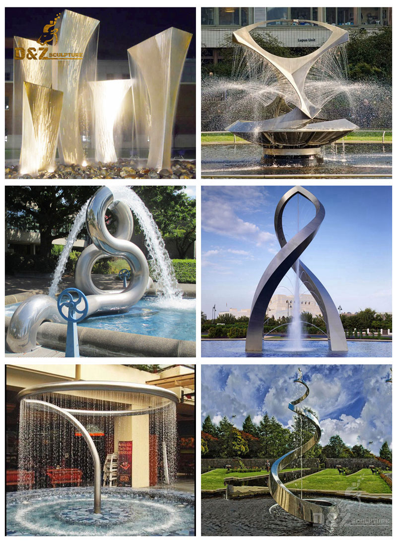 Extra large modern outdoor fountains