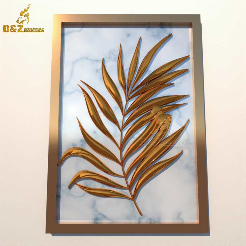 leaf metal wall decor