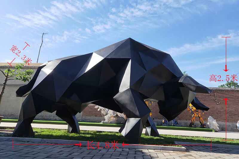 large bull statue