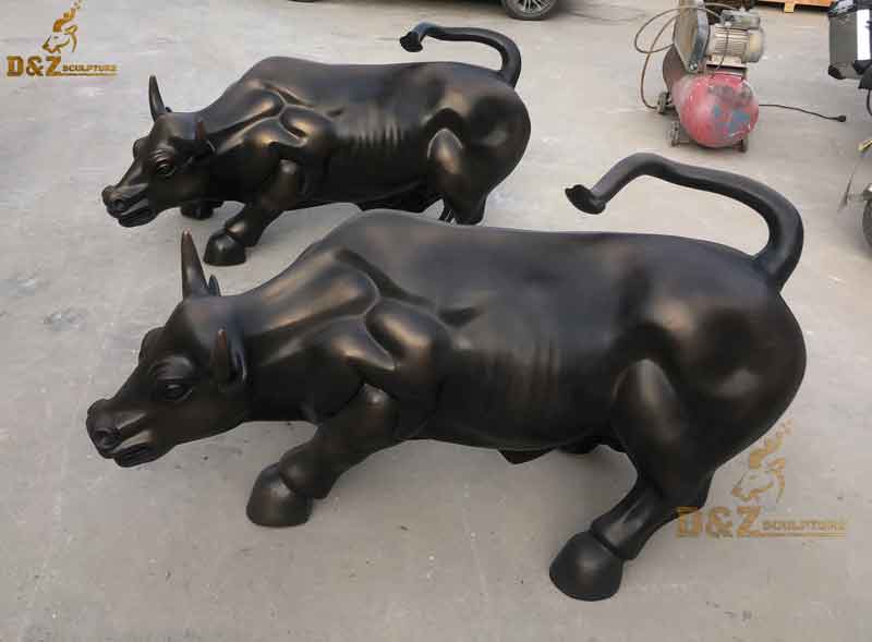 stock market bull statue