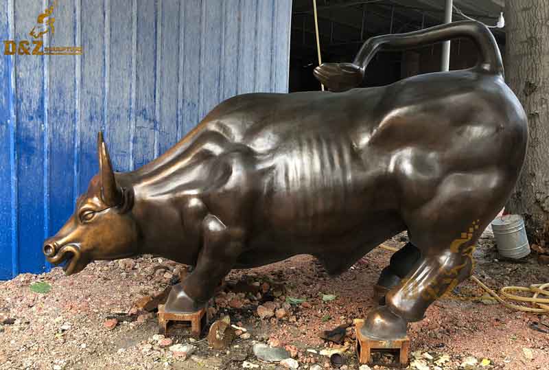 Details about   Big Wall Street Bronze Fierce Bull OX Statue  NR223 