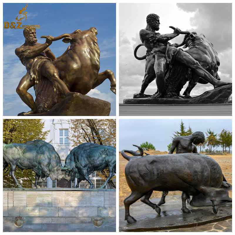 bronze bullfighter statue