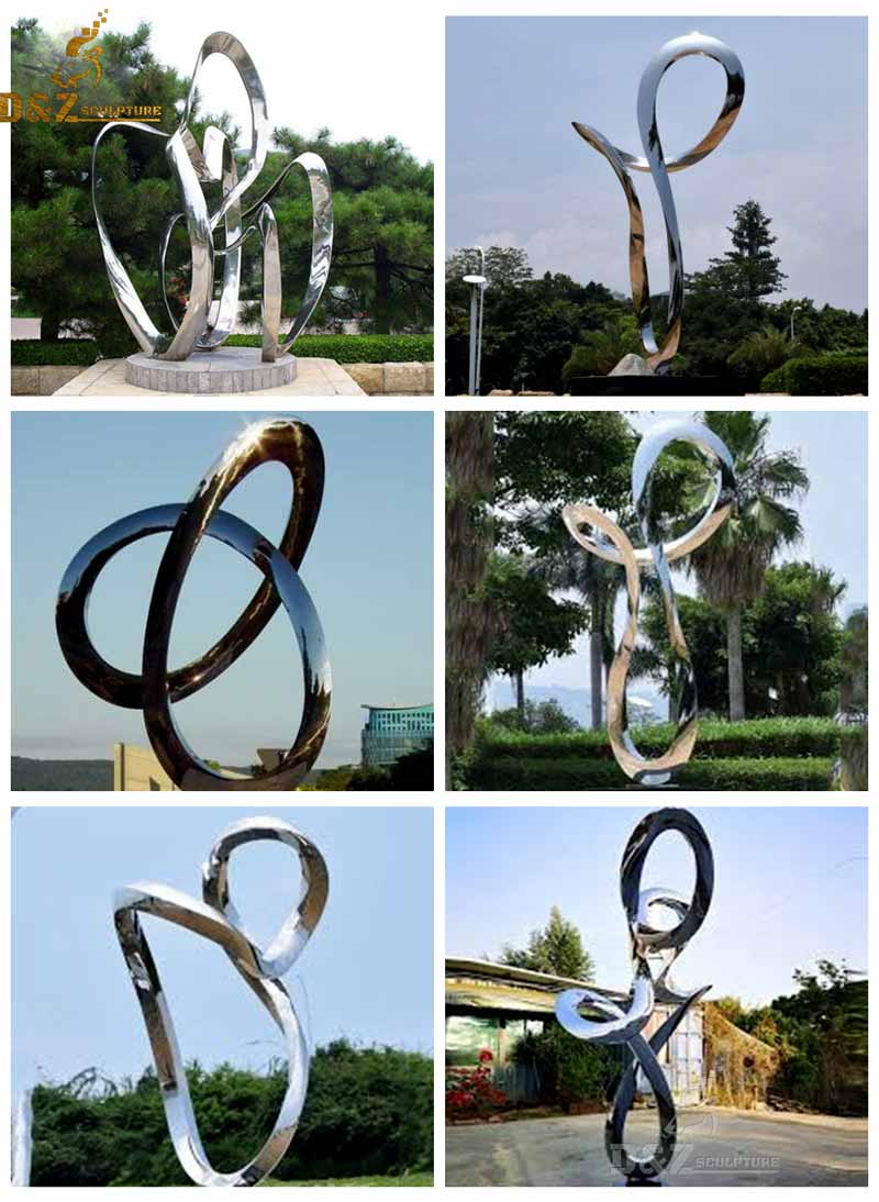 large abstract metal sculpture