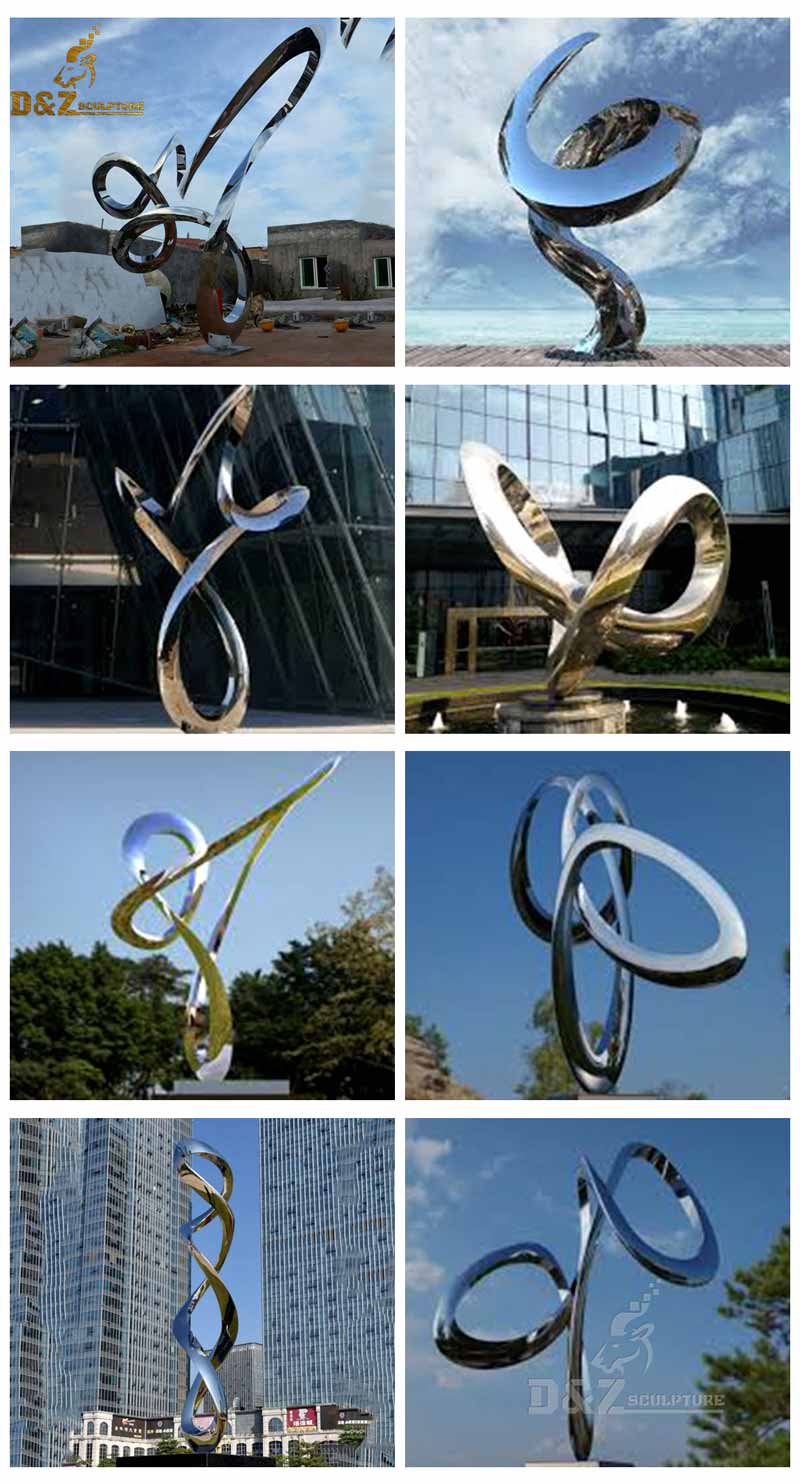 abstract metal art sculptures