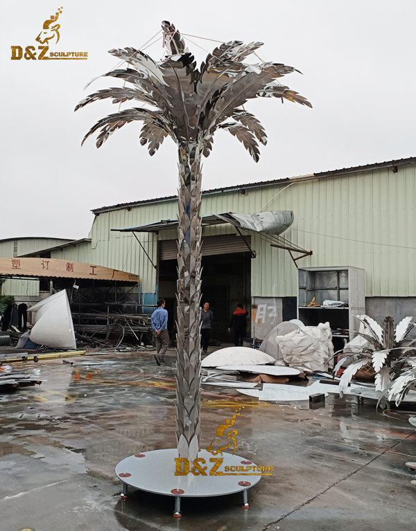 metal palm trees for outdoors
