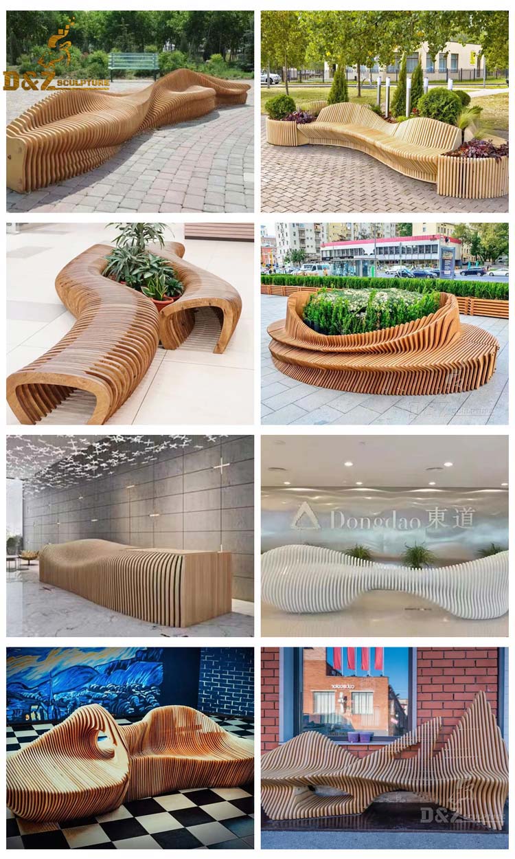 outdoor wooden bench