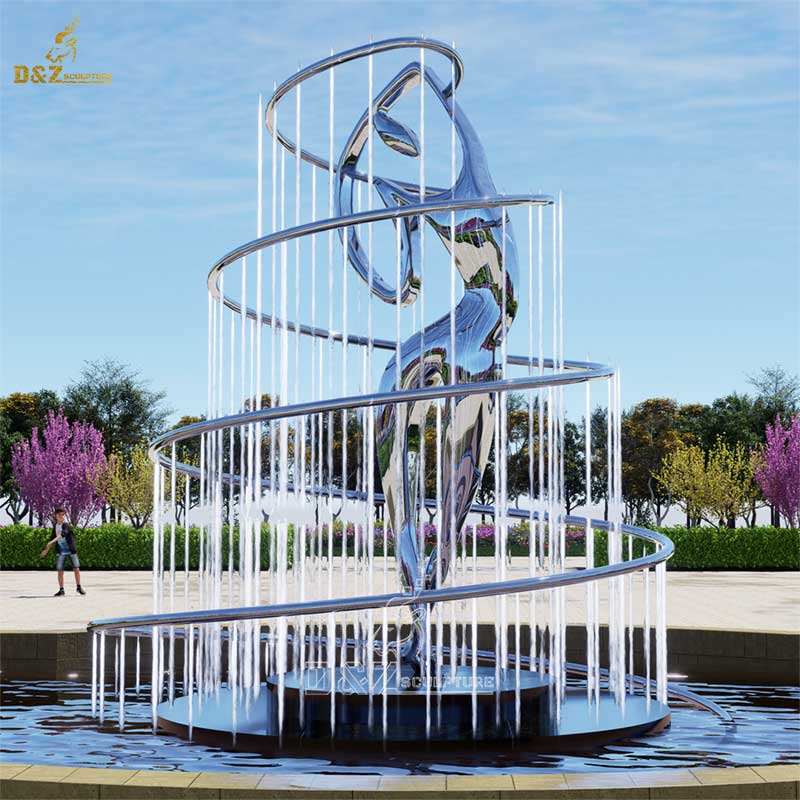 Ten beautiful modern metal art large outdoor fountains