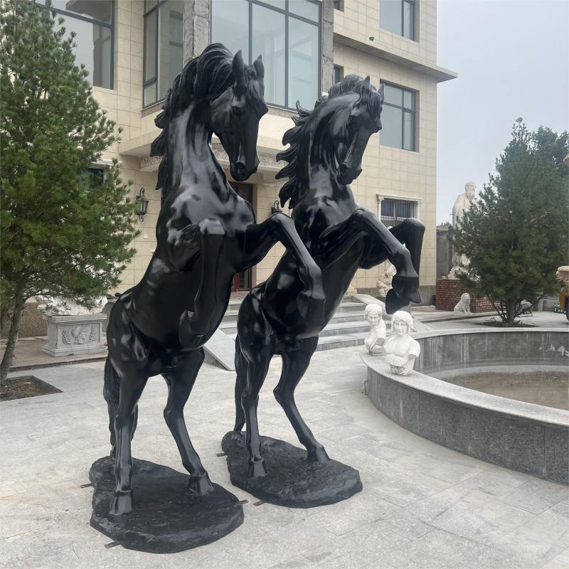Do horses sleep standing up? Horse statues for sale
