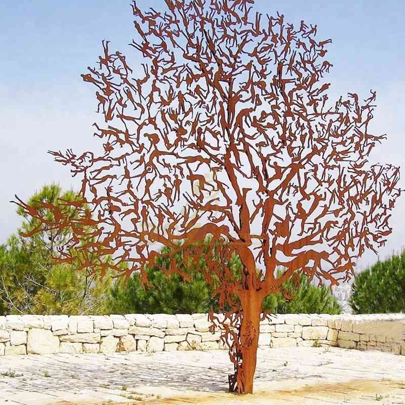 Outdoor landscape tree sculpture large art decoration project