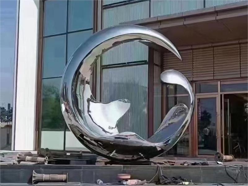 Outdoor stainless steel art sculpture city shopping mall garden metal sculpture DZ-180