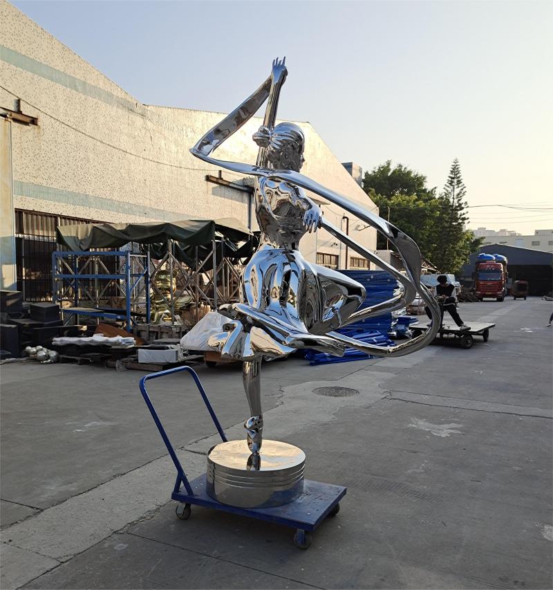 Famous metal sculpture dancing girl sculpture for sale DZ-184