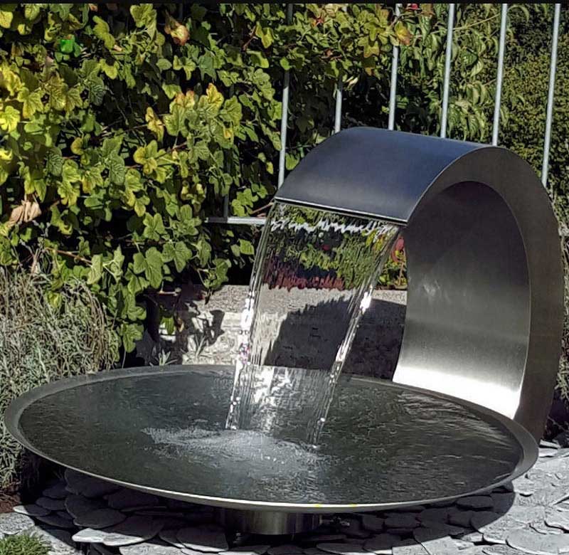 Outdoor water curtain metal fountain sculpture series for sale DZ-206