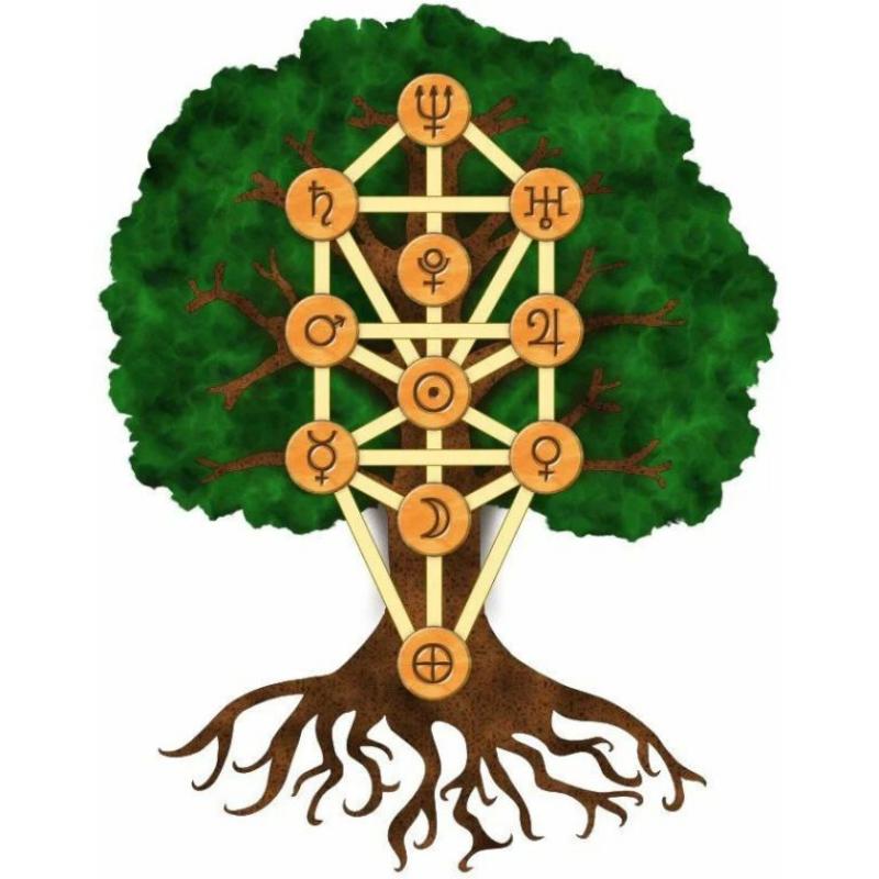 Kabbalah tree of life sculpture large public metal art sculpture lighting decoration DZ-209