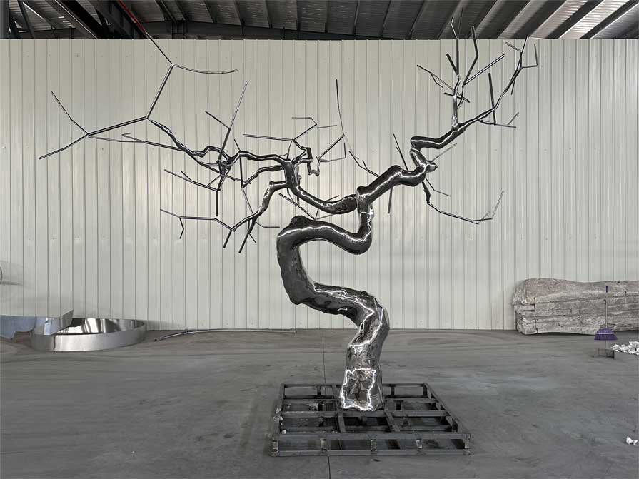 Large metal art tree sculpture for sale landscape decoration sculpture DZ-231