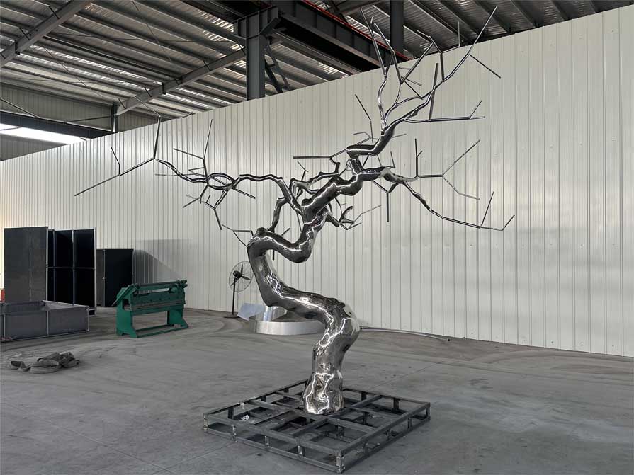 Large metal art tree sculpture for sale landscape decoration sculpture DZ-231