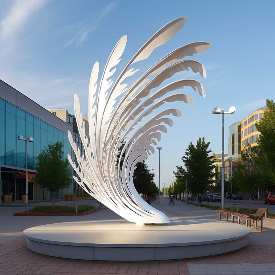 Custom Metal Wings Sculpture: Unveiling Artistry in Outdoor Public Spaces DZ-246