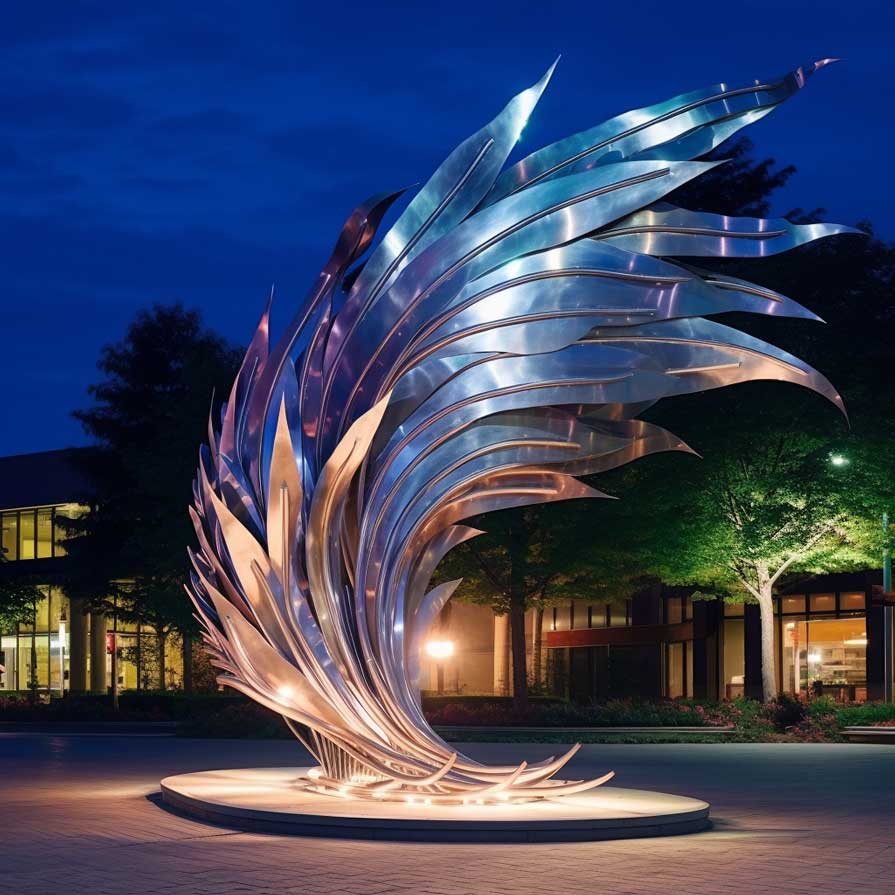 Custom Metal Wings Sculpture: wings sculpture,metal art sculpture,custom sculpture,public sculpture