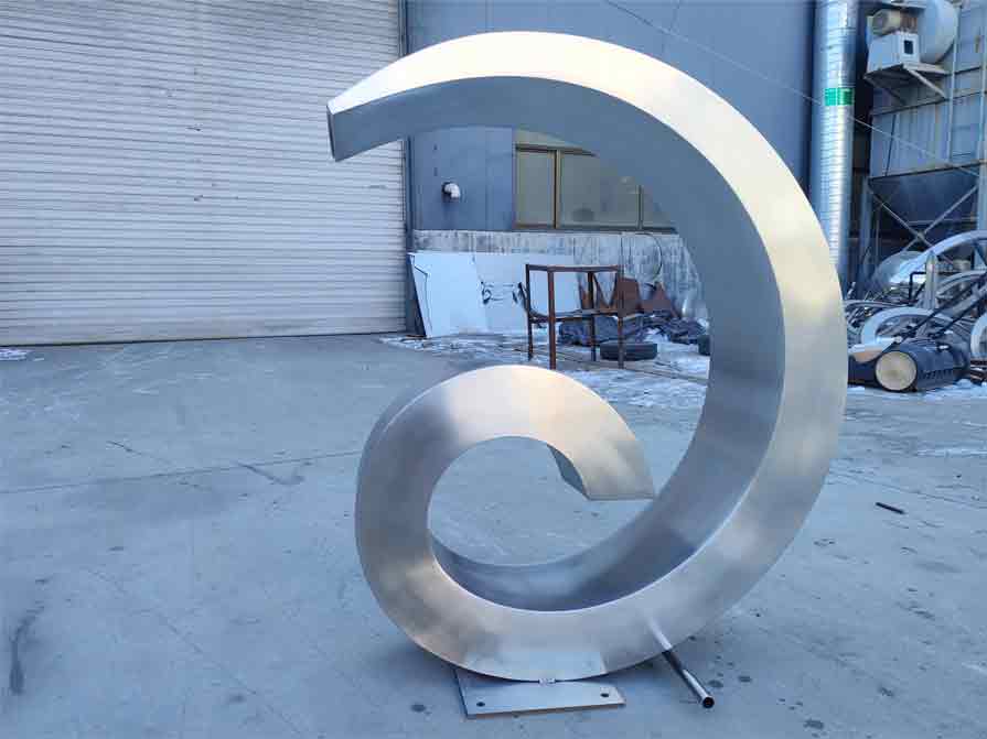 Outdoor snail water fountain metal sculpture for sale DZ-256