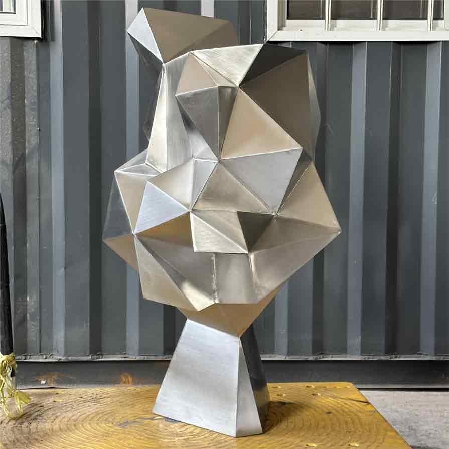 Modern geometric abstract metal art sculpture for sale DZ-257