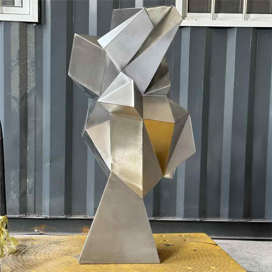 Modern geometric abstract metal art sculpture for sale DZ-257