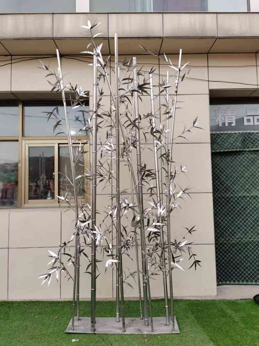 Outdoor bamboo forest metal sculpture for sale garden landscape sculpture DZ-262