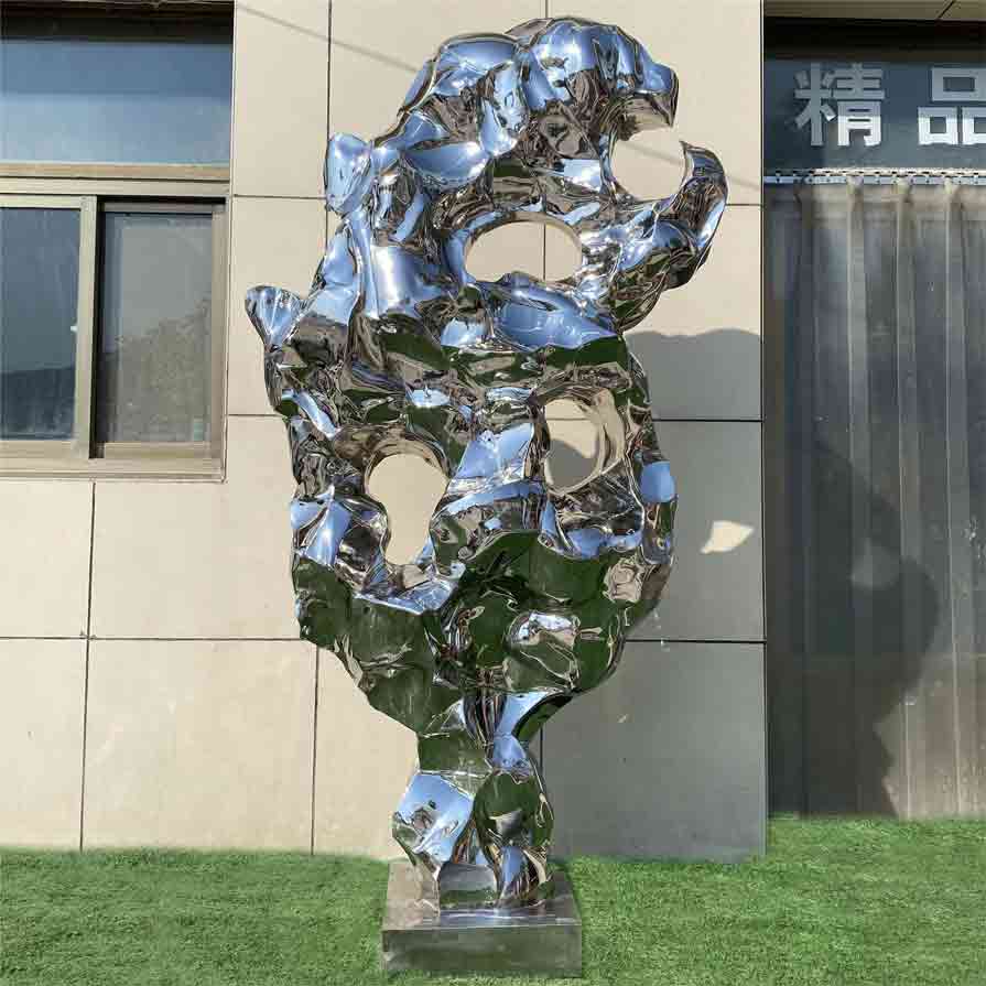 stainless steel rockery metal art sculpture for sale DZ-266