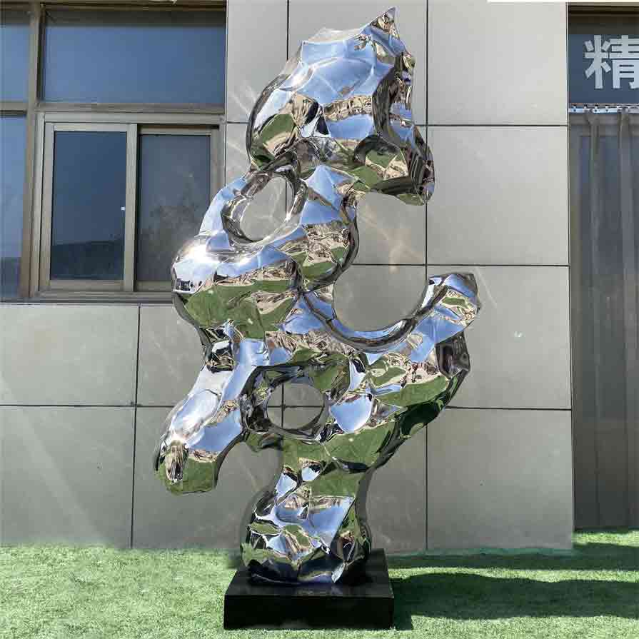 stainless steel rockery metal art sculpture for sale DZ-266