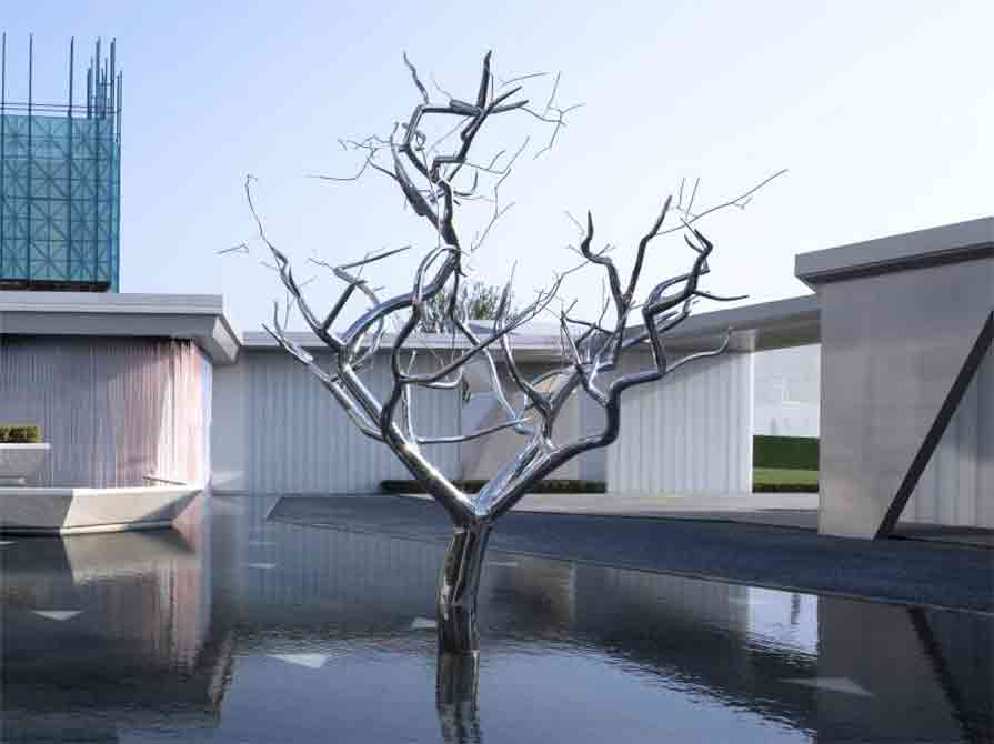 The application of tree sculptures in modern landscape design