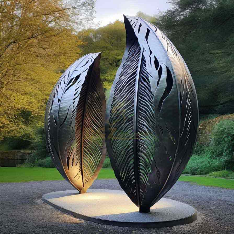 Six trendsetting large metal garden sphere sculptures