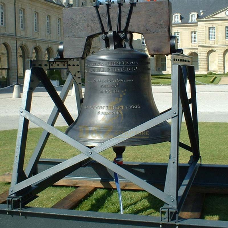 Custom made cast bronze Bell with rose